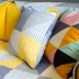 Sofa vải dài và dài đệm hình học thời trang hiện đại kích thước tùy chỉnh cotton chống trượt bốn mùa sofa khăn đặt - Ghế đệm / đệm Sofa