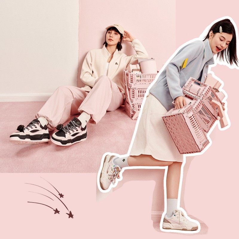 安踏微糖面包鞋丨时尚厚底板鞋女2025冬季新款潮流百搭休闲运动鞋,淘宝优惠券,粉丝福利购,淘宝优惠卷