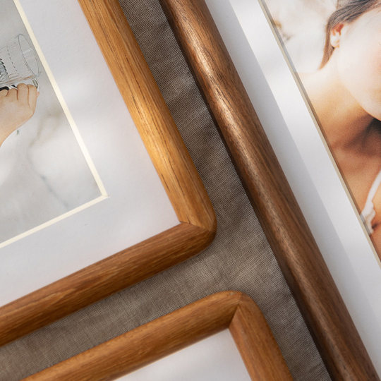 Photo frame photo washing solid wood simple modern