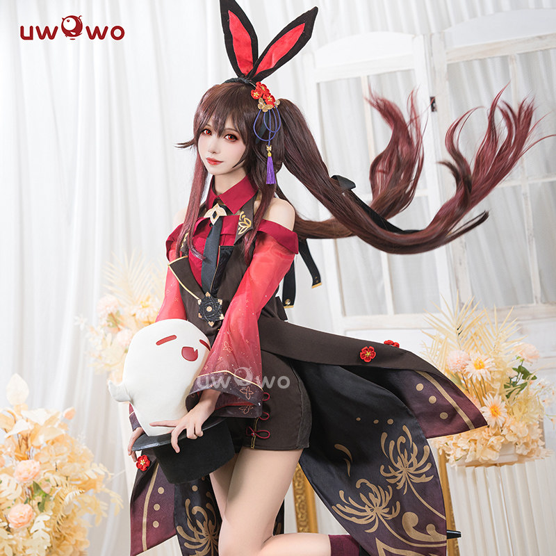 现货Uwowo悠窝窝原神胡桃兔兔装cosplay服装女兔女郎可爱_虎窝淘