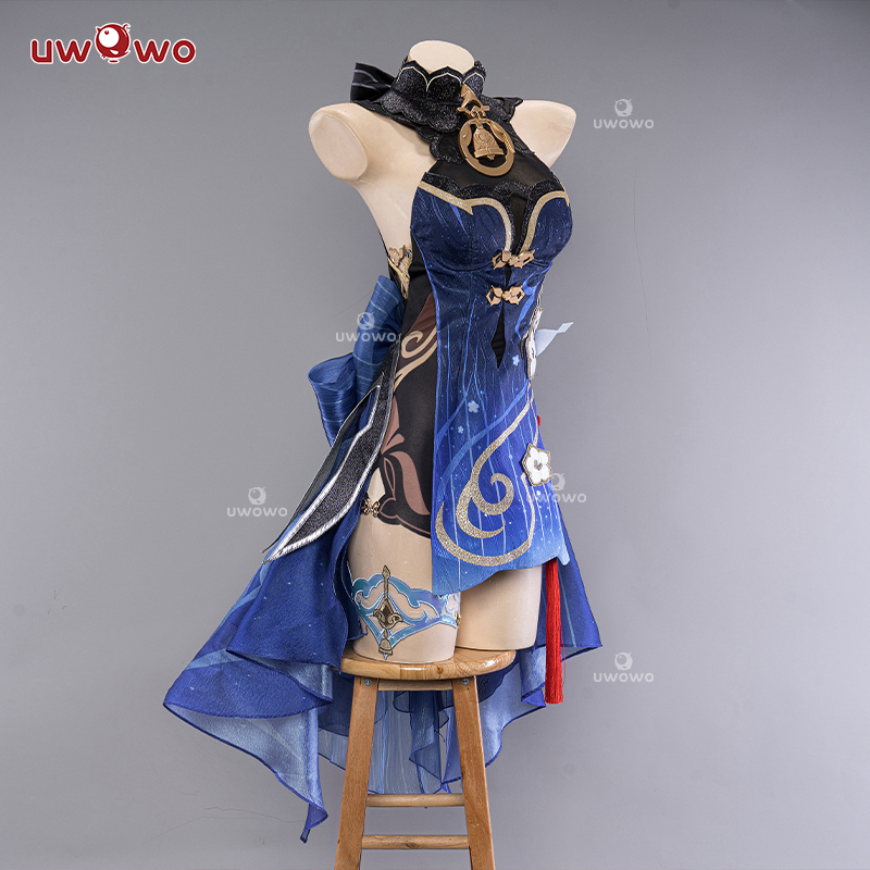 预售uwowo悠窝窝原神cosplay海灯节 甘雨 cos 服装女 玄玉瑶芳 - 图2