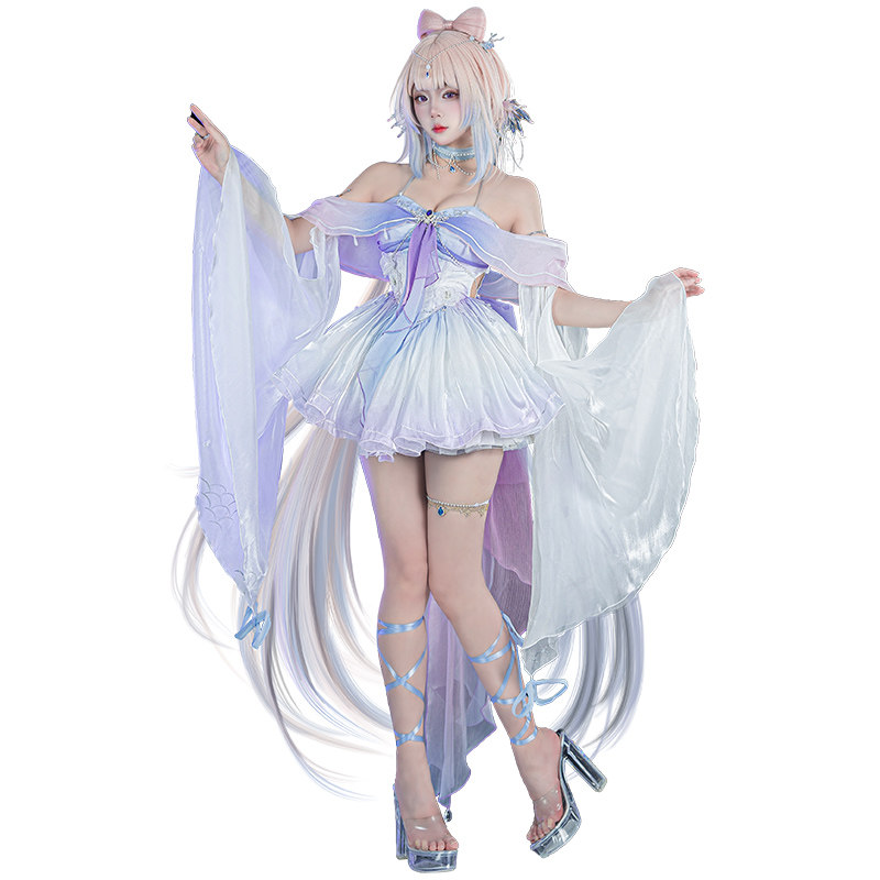 预售uwowo悠窝窝原神cosplay珊瑚宫心海人鱼水精灵礼服cos 服装女