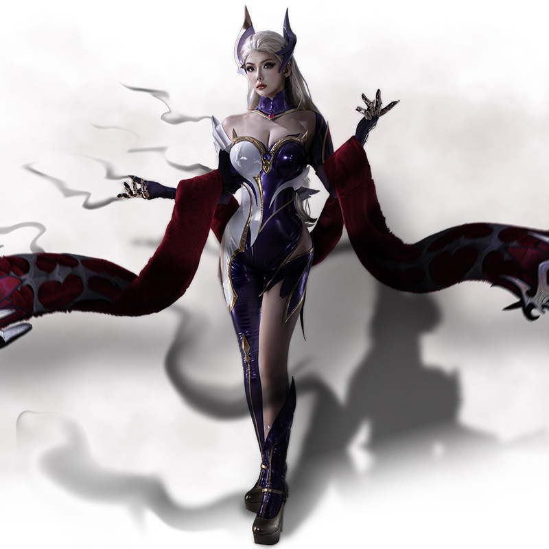 预售悠窝窝英雄联盟cosplay魔女 伊芙琳cos服装女lol 寡妇C服