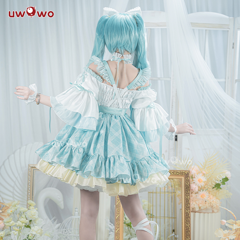 预售Uwowo悠窝窝初音未来16周年庆生贺图 洋装cos MIKU 服装女 - 图2