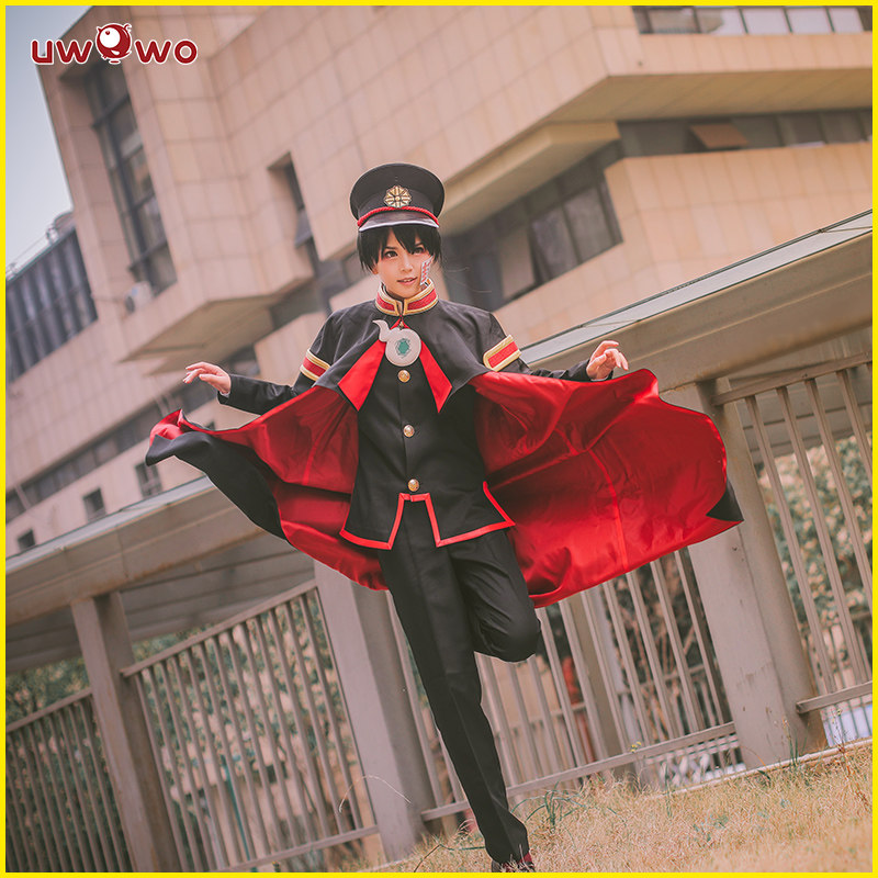 现货Uwowo悠窝窝地缚少年花子君花子君斗篷学兰制服cosplay服_虎窝淘