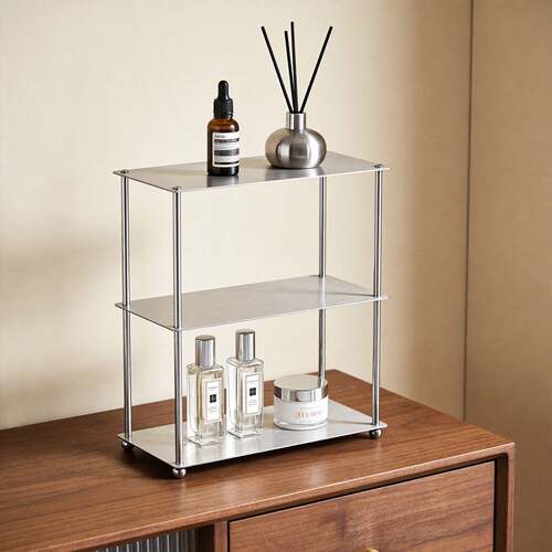 Stainless Steel Cup Rack Bathroom Vanity Organizer - 图1
