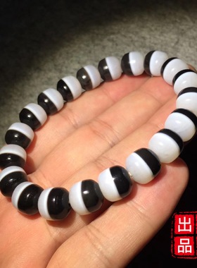 天然玛瑙药师珠老型手串