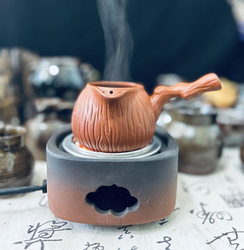 小型便携式家用电炉子甘肃罐罐茶煮茶快速熬茶加热炉子陶泥炉明火 - 图0