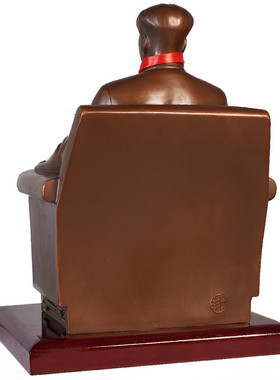 毛主席像紫铜雕塑像毛泽东办公坐