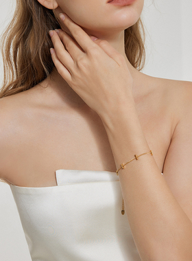 百搭利器高级感法式女叠戴手链