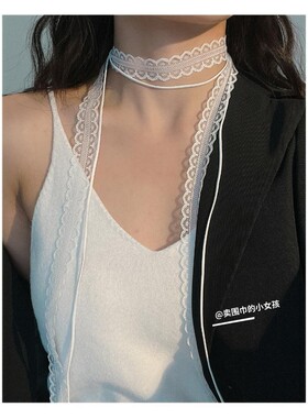 蕾丝项圈锁骨链脖颈项链2024新款