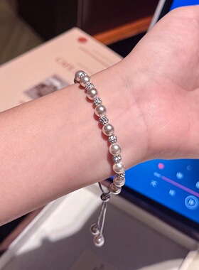 轻奢小众手链仿珍珠手链 温婉时尚女款珍珠精致百搭手链