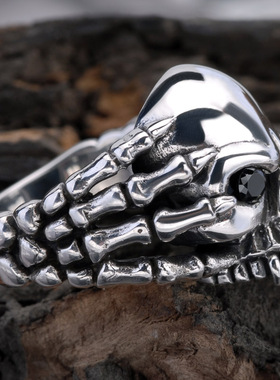 海盗船骷髅戒指女魔幻万圣情侣戒