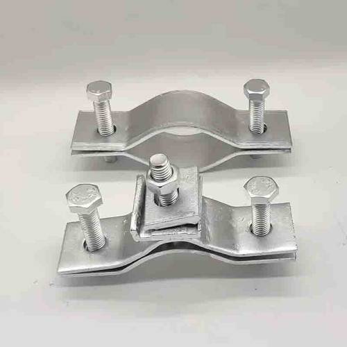 镀锌单吊线抱箍拉线抱箍电线杆路油木杆水泥杆抱箍通信电力器材 - 图2