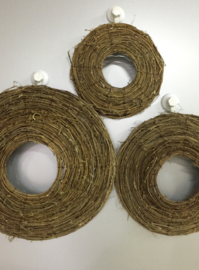 柳编插花园艺墙面壁挂摆件