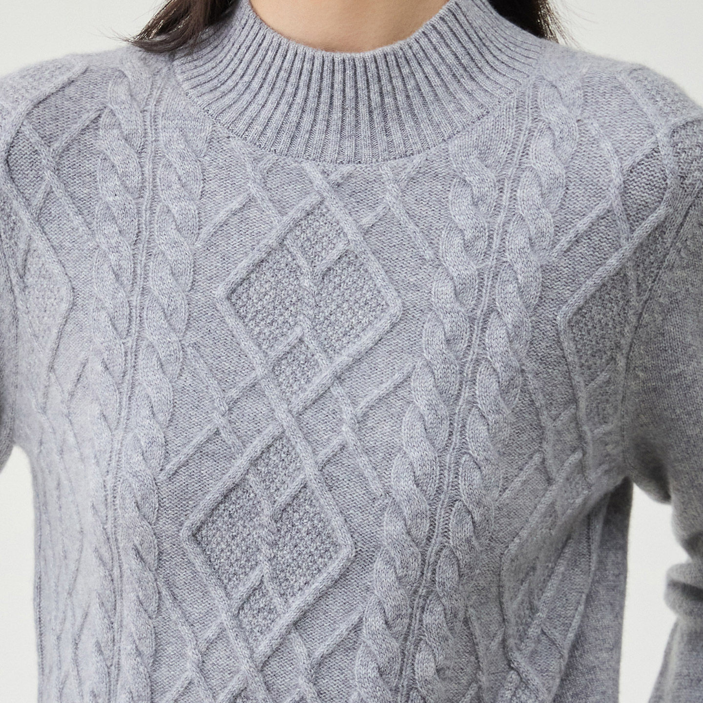 【直播专享】春竹25秋冬半高领绞花100%山羊绒长袖女士毛衣羊绒衫,淘宝优惠券,粉丝福利购,淘宝优惠卷