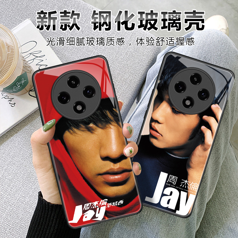 JAY周杰伦适用oppoA3pro手机壳女pr0新款0pp0opopa3por液态玻璃5G硅胶软边PJY110镜头全包防摔A1S保护套A3S - 图1