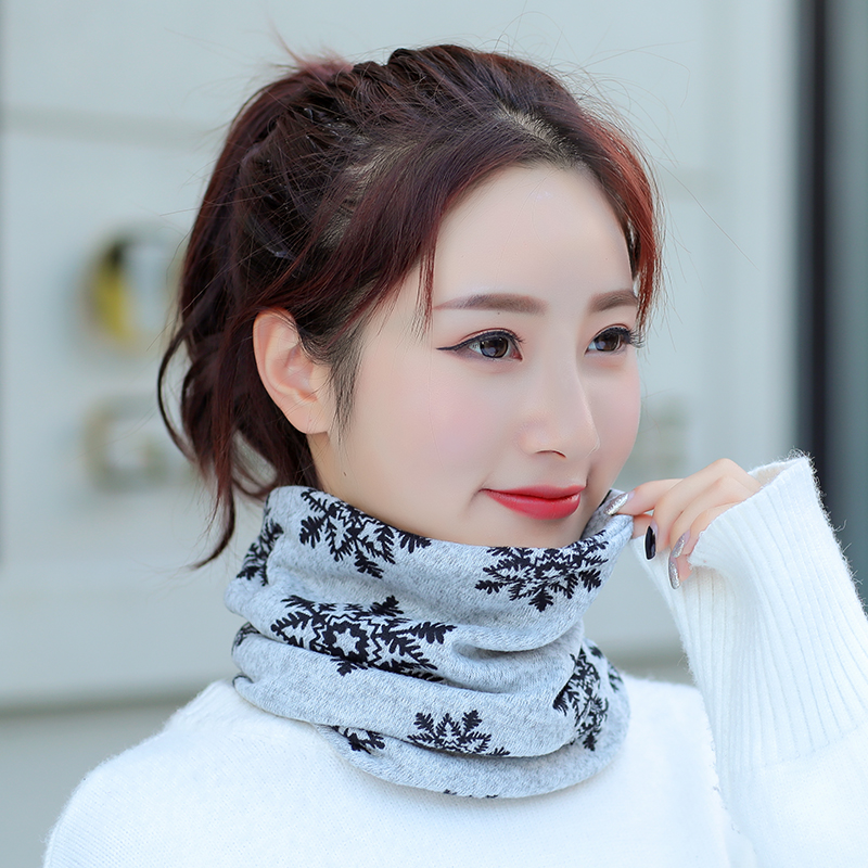 秀奴曼旗舰店护颈椎多功能小围脖男春秋季女薄款韩版百变丝巾脖套百搭套头围巾2
