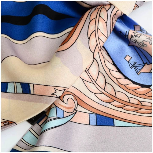 Тонкий модный двусторонний длинный шейный платок, шарф