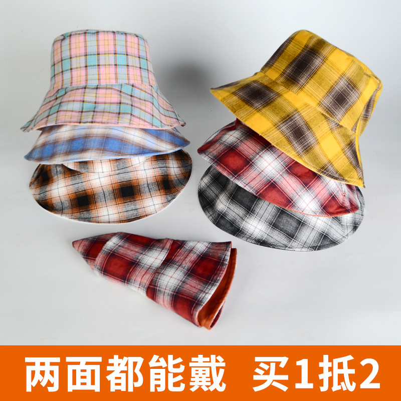 秀奴曼旗舰店帽子女夏季韩版百搭渔夫帽遮阳防晒小清新双面戴薄款遮脸太阳帽潮1