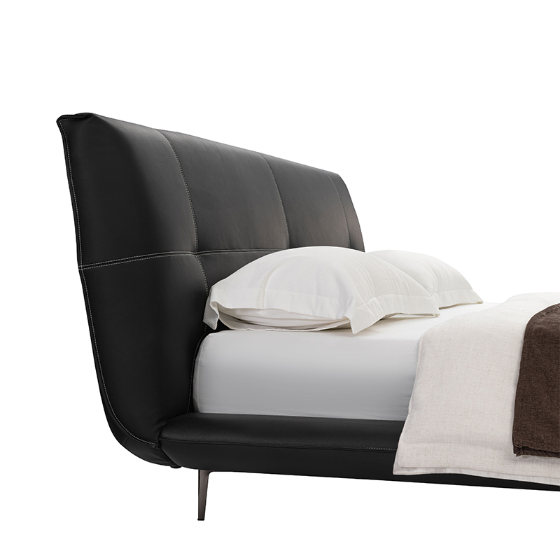 【门店同款】梦百合双人真皮软床主卧室2025新款高端大气现代婚床 - 图2