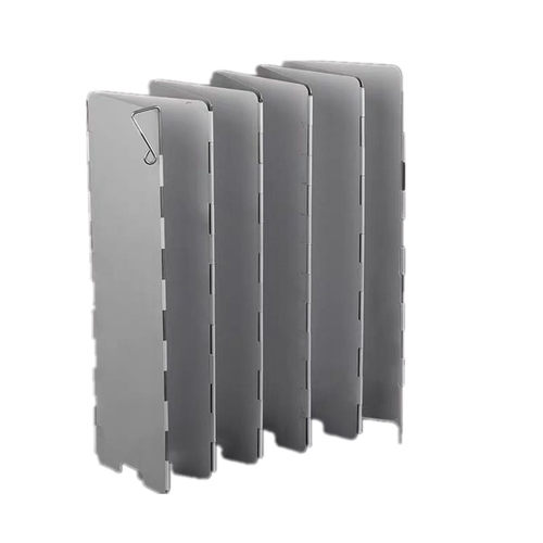 户外卡式炉防风板酒精炉炉头炉具挡风板10片折叠铝质防风带插销袋 - 图3