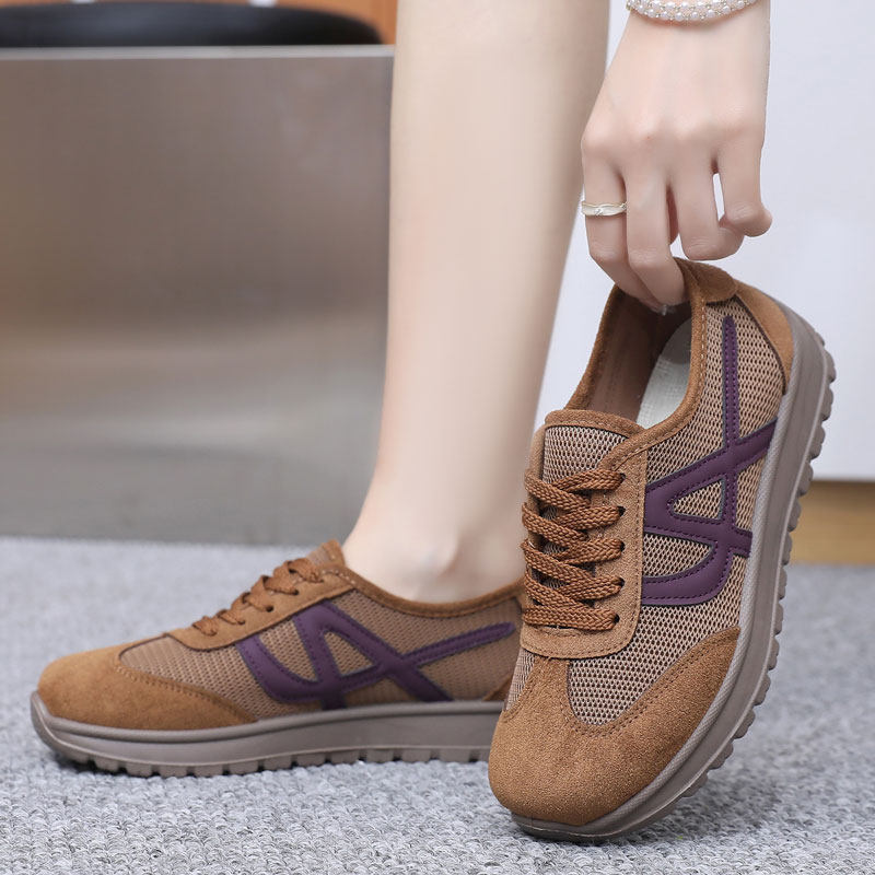 复古阿甘德训鞋女2026春季新款女鞋透气休闲运动鞋轻便舒适妈妈鞋,淘宝优惠券,粉丝福利购,淘宝优惠卷