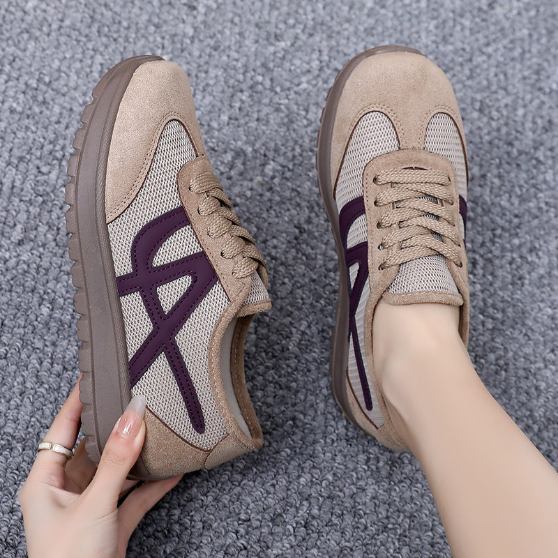 复古阿甘德训鞋女2026春季新款女鞋透气休闲运动鞋轻便舒适妈妈鞋,淘宝优惠券,粉丝福利购,淘宝优惠卷
