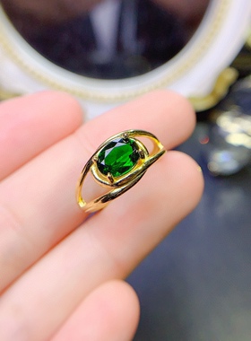 女s925银镀金时尚百搭简约戒托