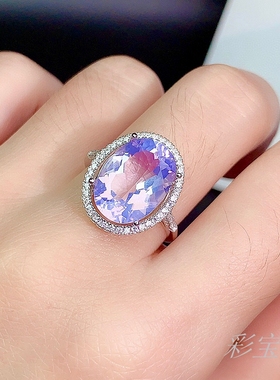 s925纯银豪华款戒指托女南红玛瑙