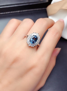 s925银戒指吊坠耳钉空托女套装