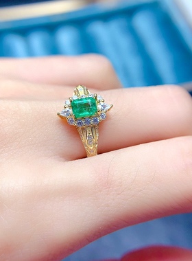 s925银镀金开口戒托女新款轻奢