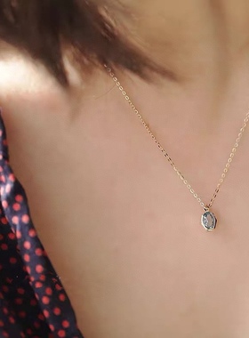 s925银饰吊坠空托5*76*88*1010*14简单时尚清新秀气百搭精工日韩