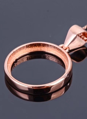 925银包镶吊坠托圆形34567 8 9 10 11 12 13 14 15 16 17 18 20mm