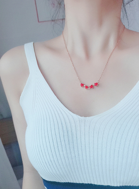 创意满钻四叶草项链女女朋友闺蜜