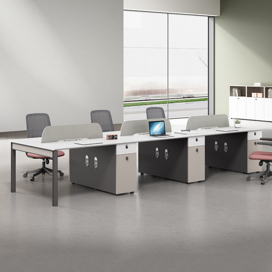 勇心E0环保办公桌椅组合屏风工作位职员桌现代简约四人位办公家具