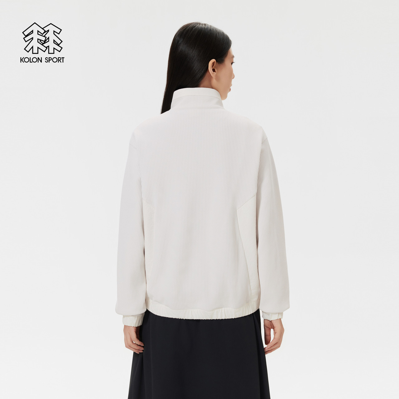 KOLON SPORT可隆户外休闲衣防晒UPF50+男女同款宽松华夫格卫衣,淘宝优惠券,粉丝福利购,淘宝优惠卷