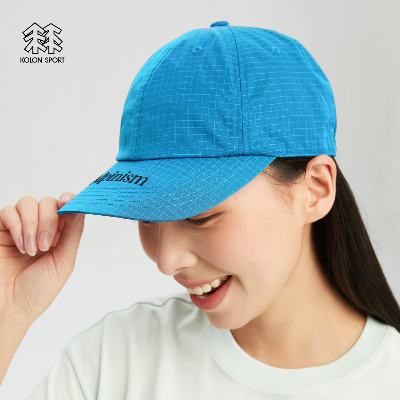 KOLON SPORT可隆户外WOVEN LETTERING BALL 男女同款棒球运动帽 - 图0