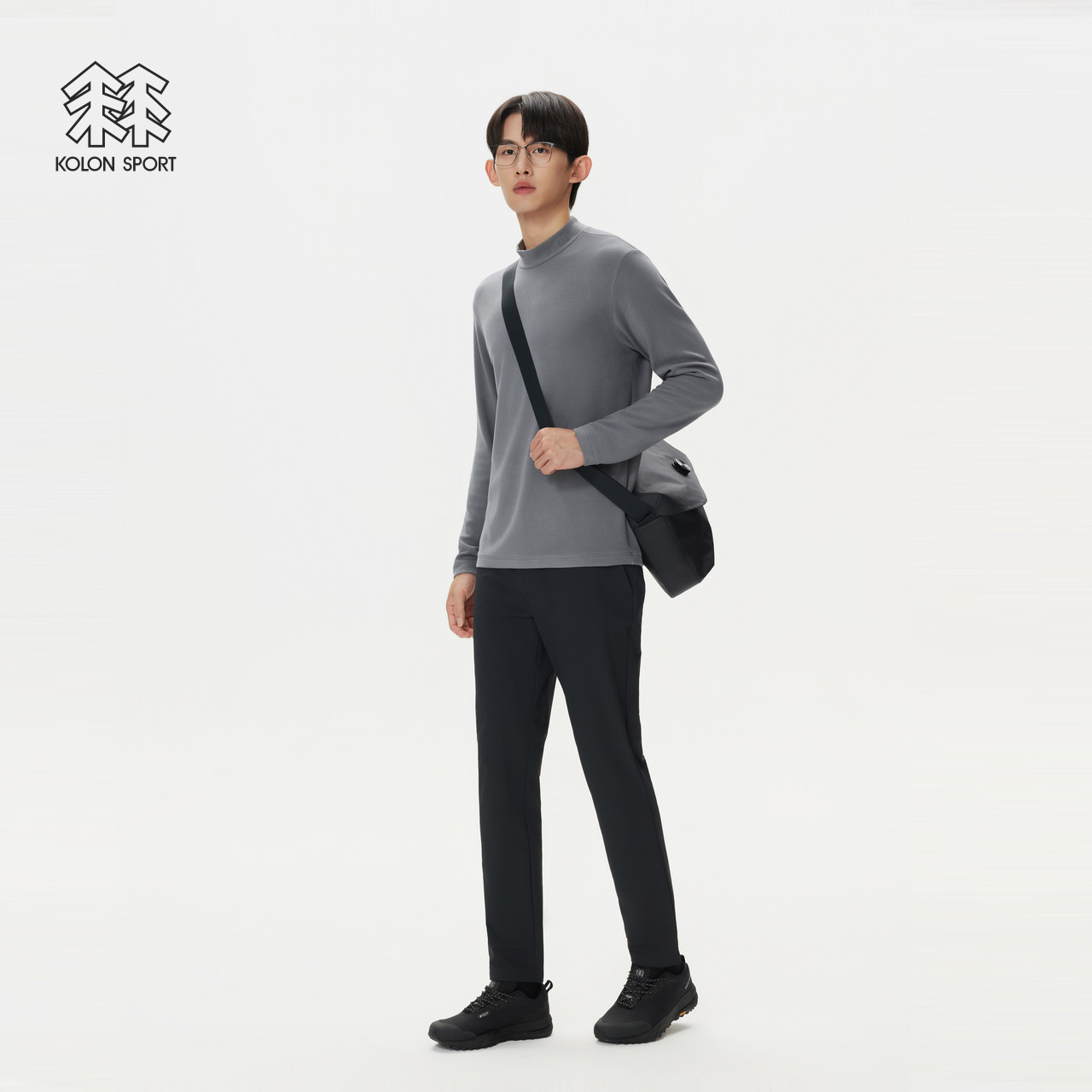 KOLON SPORT可隆户外休闲衣冬户外男士高领内搭仿羊绒长袖T恤,淘宝优惠券,粉丝福利购,淘宝优惠卷