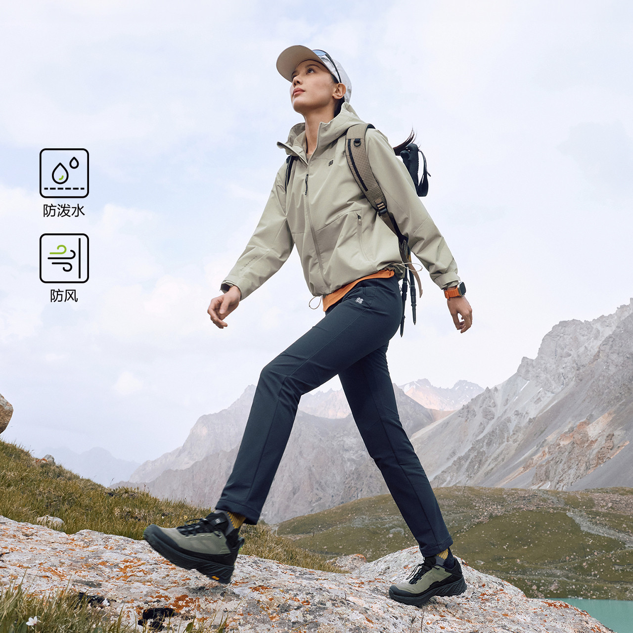 KOLON SPORT可隆防风夹克防泼水男女徒步风衣外套多口袋户外夹克,淘宝优惠券,粉丝福利购,淘宝优惠卷