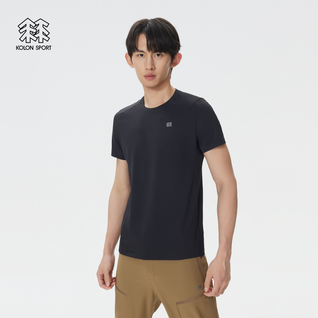 KOLON SPORT可隆吸湿速干T恤男防晒UPF50+透湿短袖圆领上衣,淘宝优惠券,粉丝福利购,淘宝优惠卷