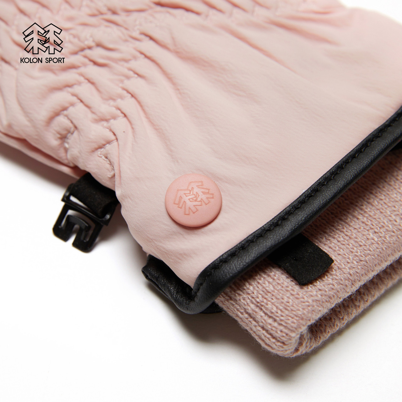 KOLON SPORT可隆女士户外运动露营旅行硅胶印花绒里分指触屏手套,淘宝优惠券,粉丝福利购,淘宝优惠卷