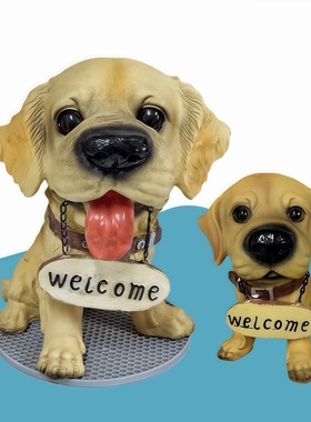 雕塑摆件树脂小狗工艺品模型礼物