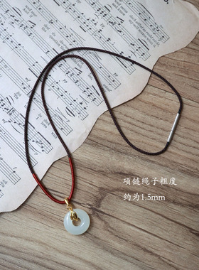 新中式手工编织细款项链绳锁骨链