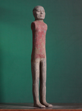 仿古陶器复人形断臂俑装饰摆件