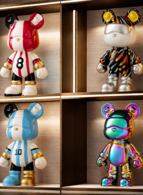 德国轻奢高档大号手办暴力熊摆件