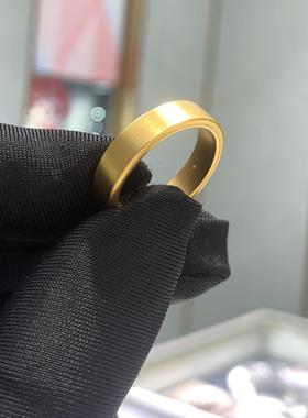 周大福福慧情侣黄金足金戒指