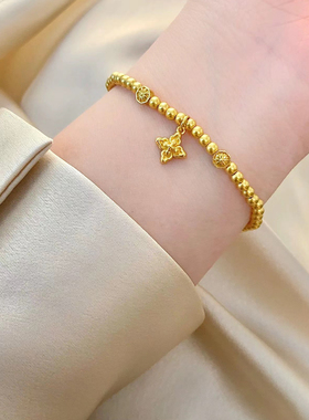 周大福传承足金黄金手链