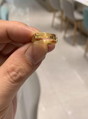 周大福交织错位520爱心戒指