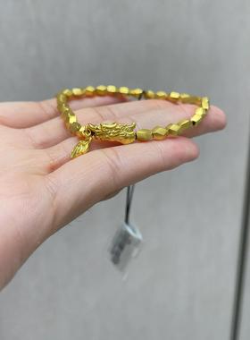 周大福游龙在天足金黄金手链